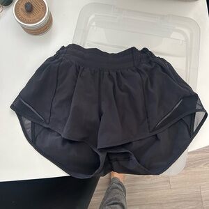 Women's Black hotty hot lululemon Shorts